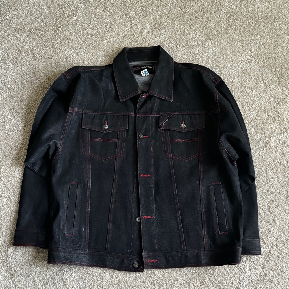 black denim jacket